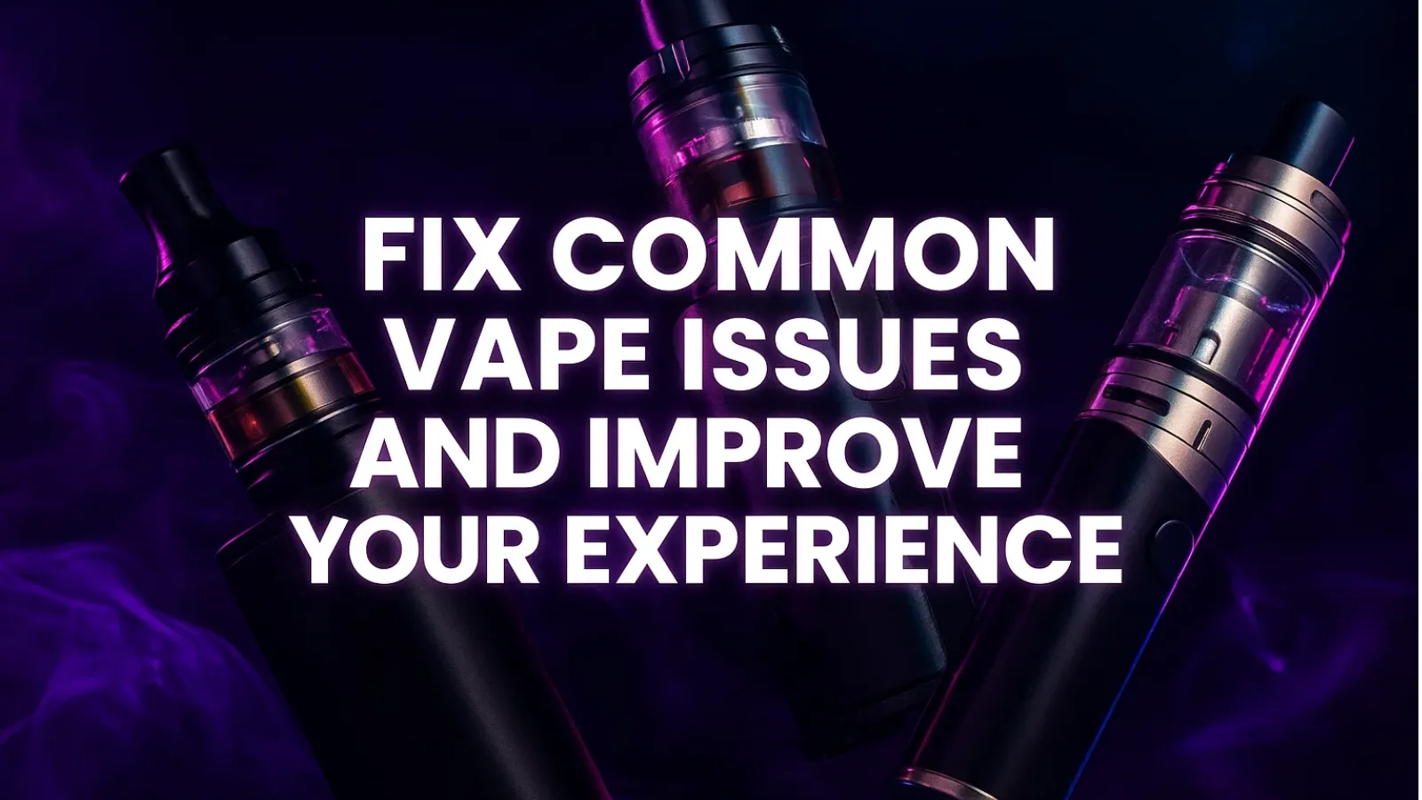 Fix Common Vape Issues and Improve Your Experience