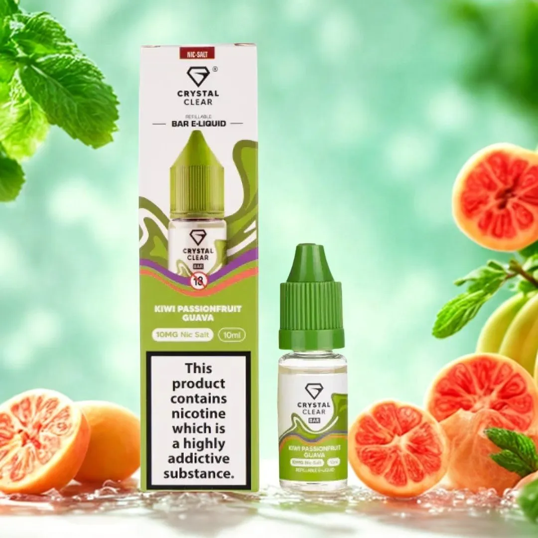 Crystal Clear 10ml Nic Salts E-Liquid