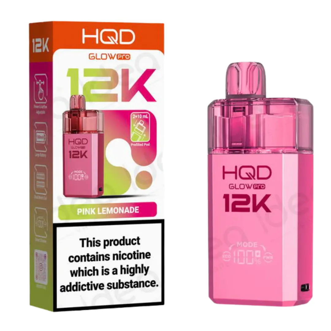 HQD Glow Pro 12K Puffs Prefilled Pod Kit