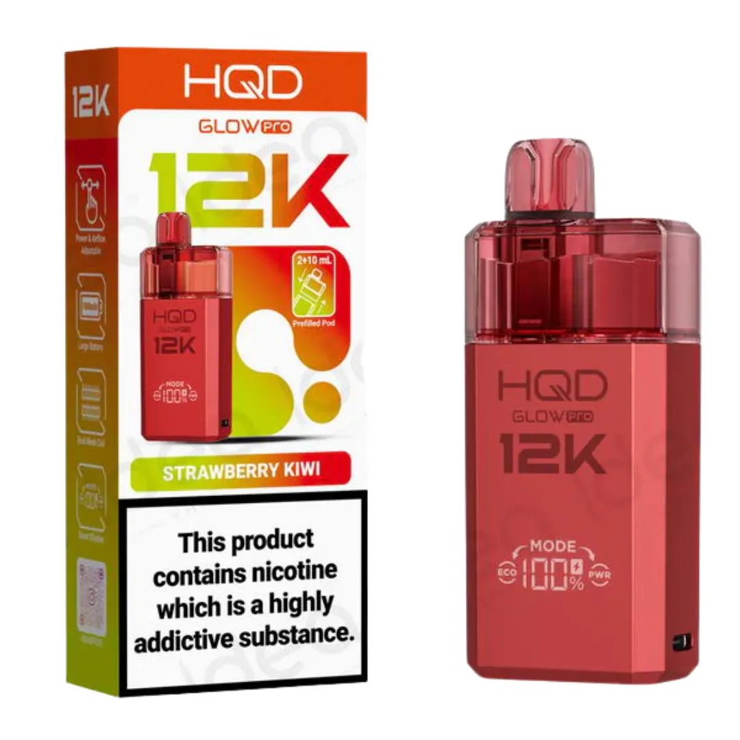 HQD Glow Pro 12K Puffs Prefilled Pod Kit