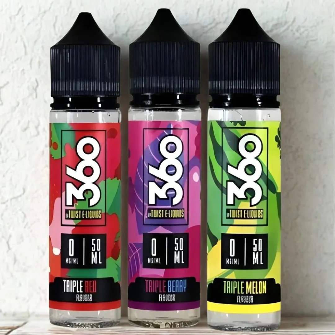 Twist 360 Range 50ml Shortfill E-Liquids